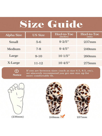 2Pair Womens Fuzzy Fluffy Slippers - Cozy, Soft, Comfy, Relax Fluffy Slippers, Cross Band, Open Toe, Non-Slip Womens Slippers, Indoor and Outdoor Fluffy Slippers, Fuzzy Slippers