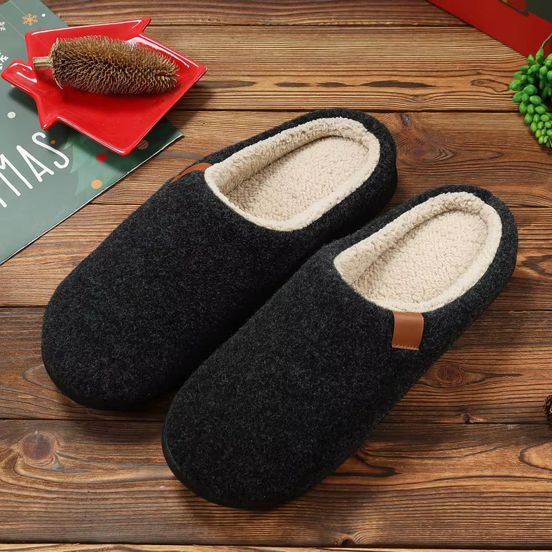 New Men'S Winter Slippers Home Warm Cotton Slippers Casual Indoor Bedroom Floor Shoes