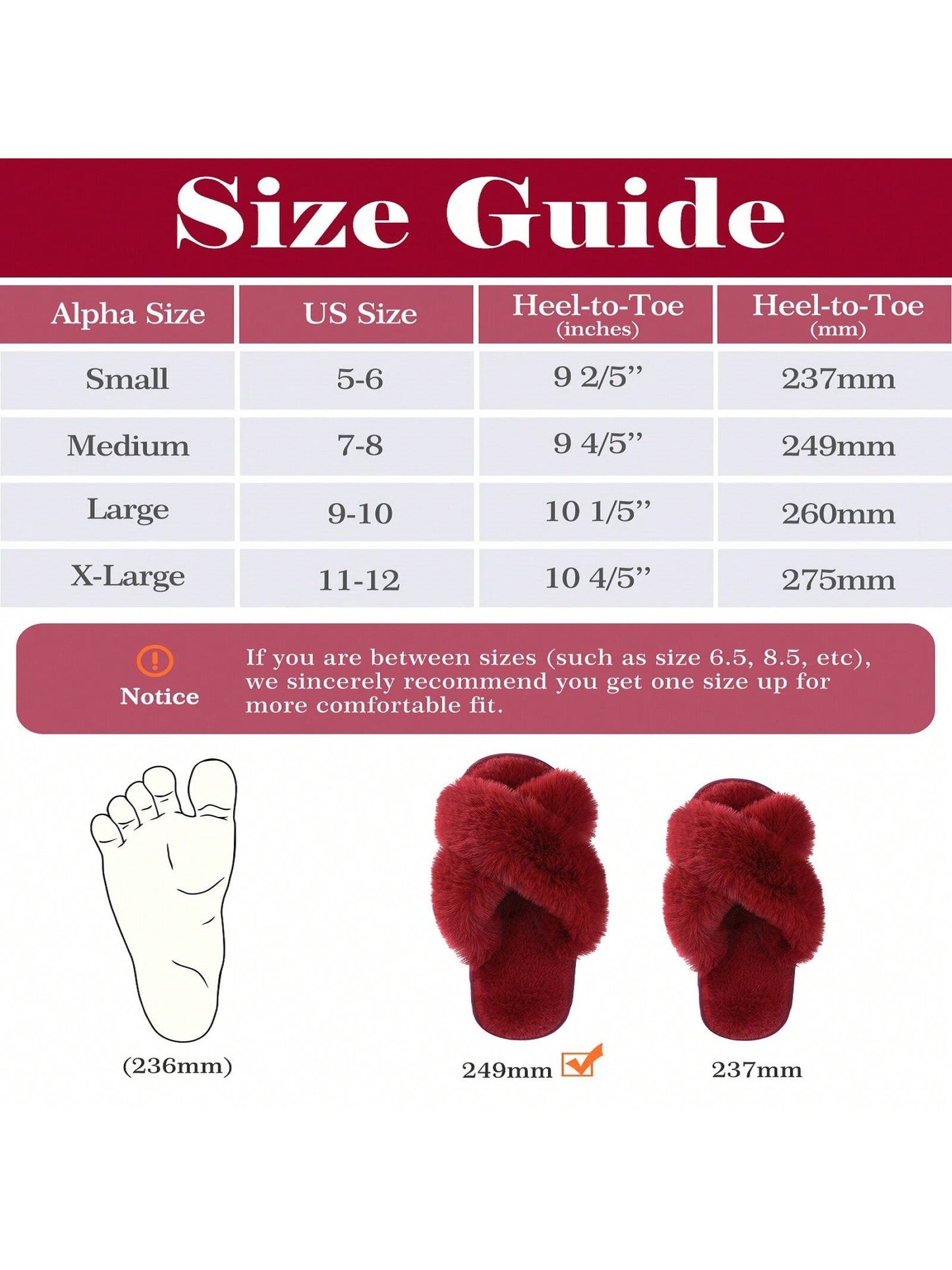 2Pair Womens Fuzzy Fluffy Slippers - Cozy, Soft, Comfy, Relax Fluffy Slippers, Cross Band, Open Toe, Non-Slip Womens Slippers, Indoor and Outdoor Fluffy Slippers, Fuzzy Slippers