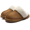 Winter Fur Slippers for Women Fluffy Fuzzy House Slippers Memory Foam Plush Slippers Indoor Non-Slip Cotton Slippers