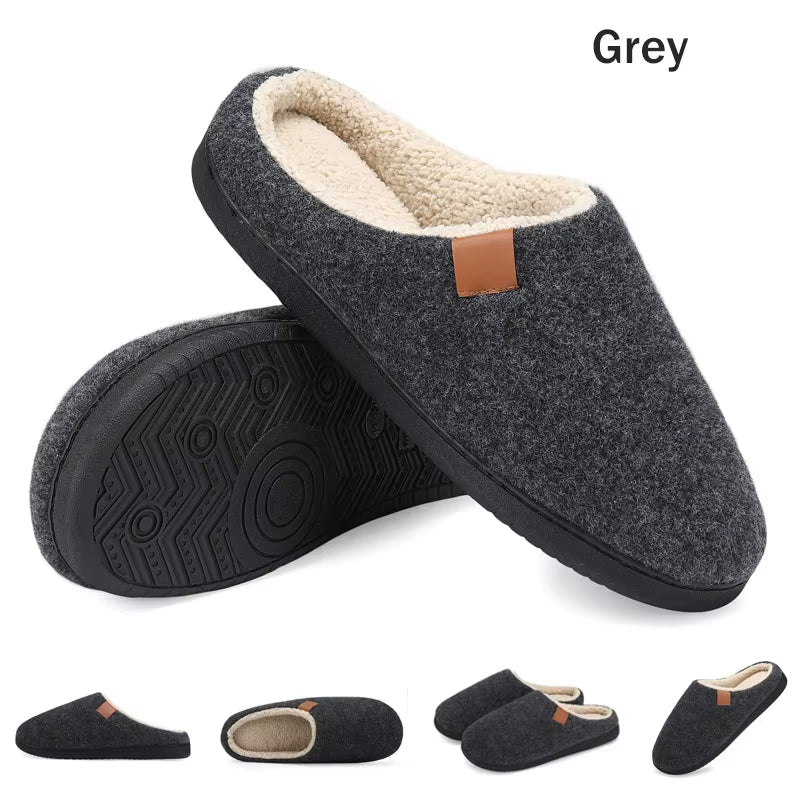 New Men'S Winter Slippers Home Warm Cotton Slippers Casual Indoor Bedroom Floor Shoes