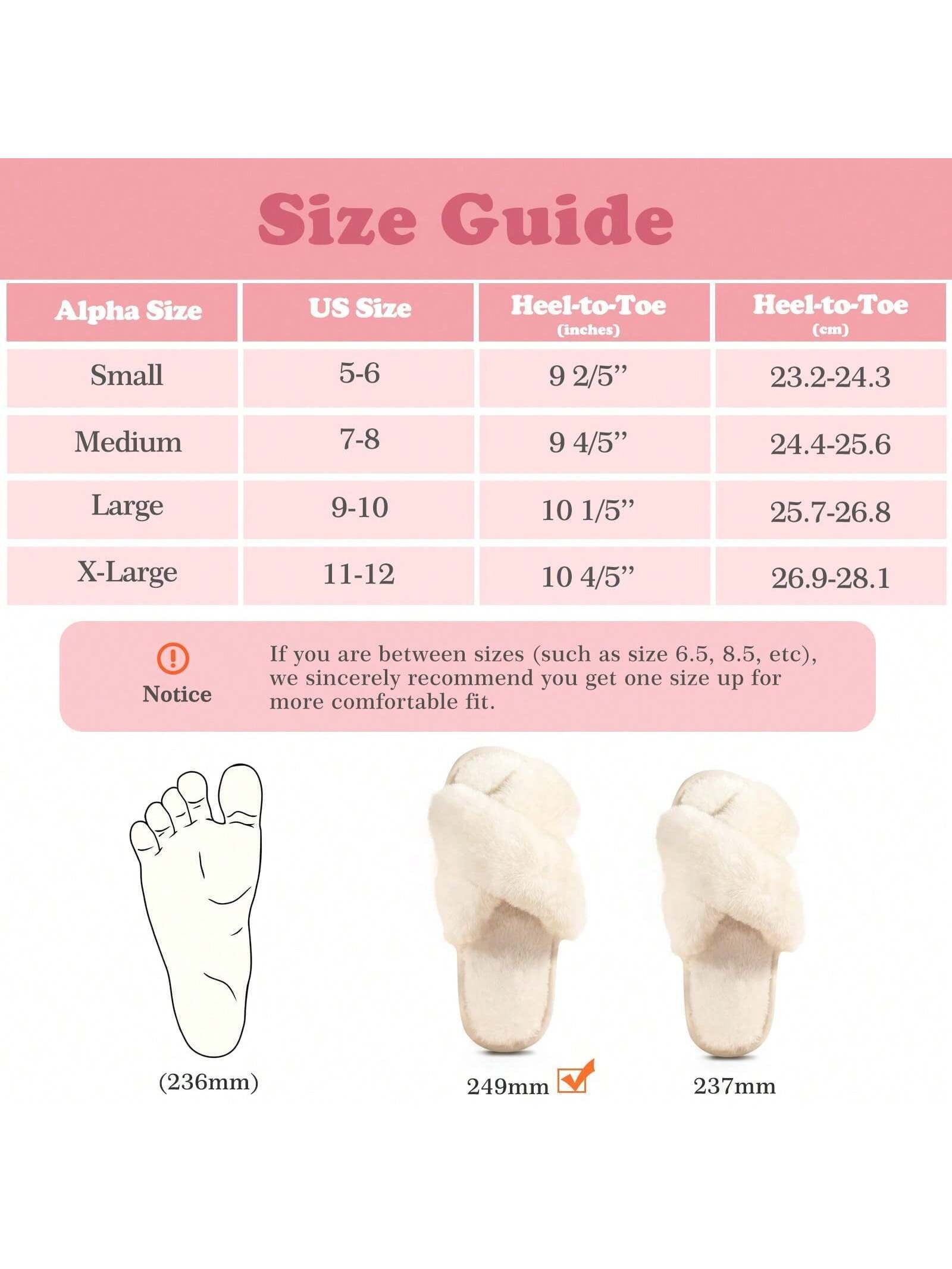 2Pair Womens Fuzzy Fluffy Slippers - Cozy, Soft, Comfy, Relax Fluffy Slippers, Cross Band, Open Toe, Non-Slip Womens Slippers, Indoor and Outdoor Fluffy Slippers, Fuzzy Slippers